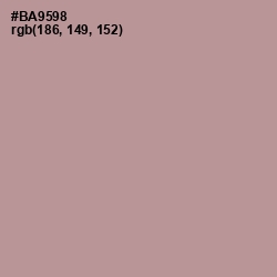 #BA9598 - Thatch Color Image