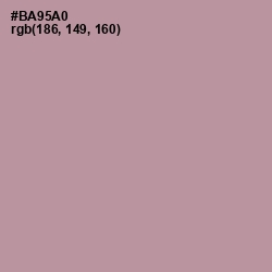 #BA95A0 - Amethyst Smoke Color Image