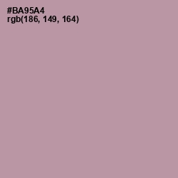 #BA95A4 - Amethyst Smoke Color Image