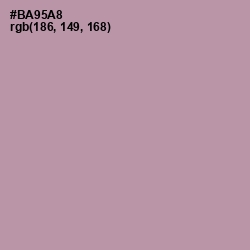 #BA95A8 - Amethyst Smoke Color Image