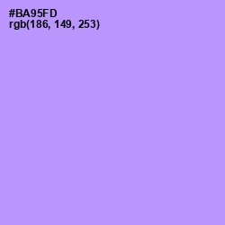 #BA95FD - Dull Lavender Color Image