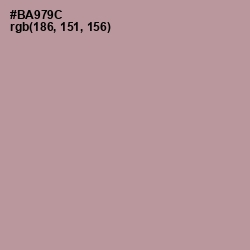 #BA979C - Thatch Color Image