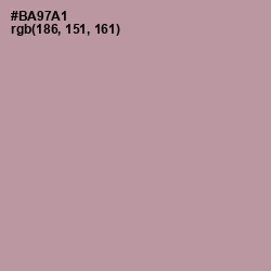 #BA97A1 - Amethyst Smoke Color Image