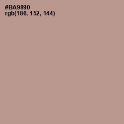 #BA9890 - Thatch Color Image