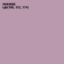 #BA98AE - Amethyst Smoke Color Image