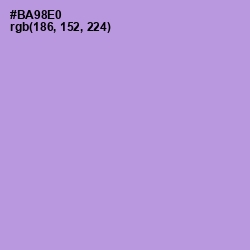 #BA98E0 - Dull Lavender Color Image