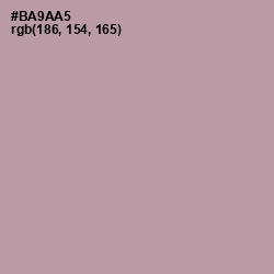#BA9AA5 - Amethyst Smoke Color Image