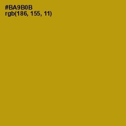 #BA9B0B - Lucky Color Image