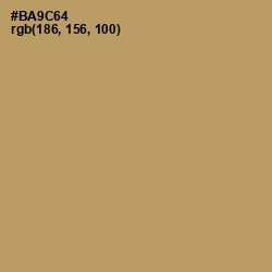 #BA9C64 - Teak Color Image