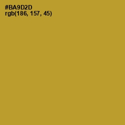 #BA9D2D - Marigold Color Image