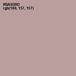 #BA9D9D - Thatch Color Image