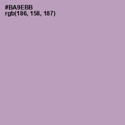#BA9EBB - Amethyst Smoke Color Image