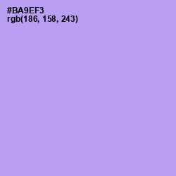 #BA9EF3 - Dull Lavender Color Image