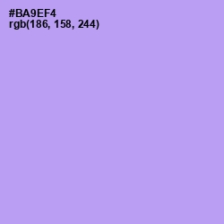 #BA9EF4 - Dull Lavender Color Image