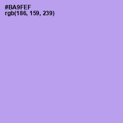 #BA9FEF - Dull Lavender Color Image