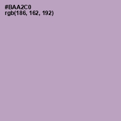 #BAA2C0 - London Hue Color Image