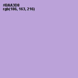 #BAA3D8 - Cold Purple Color Image