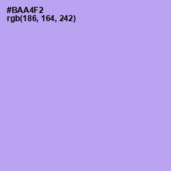 #BAA4F2 - Biloba Flower Color Image