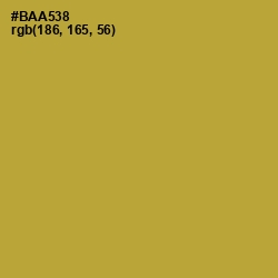 #BAA538 - Lemon Ginger Color Image