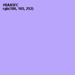 #BAA5FC - Biloba Flower Color Image