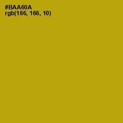 #BAA60A - Sahara Color Image