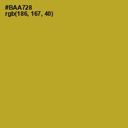 #BAA728 - Lemon Ginger Color Image