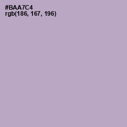 #BAA7C4 - London Hue Color Image