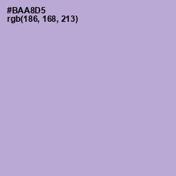 #BAA8D5 - Cold Purple Color Image