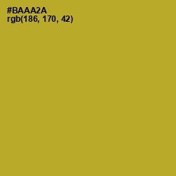 #BAAA2A - Lemon Ginger Color Image