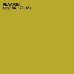 #BAAA2B - Lemon Ginger Color Image