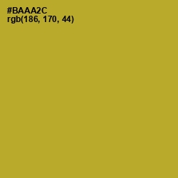 #BAAA2C - Lemon Ginger Color Image