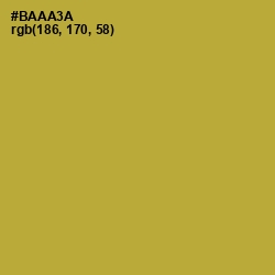 #BAAA3A - Lemon Ginger Color Image