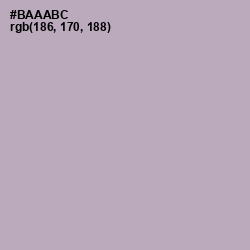 #BAAABC - Pink Swan Color Image
