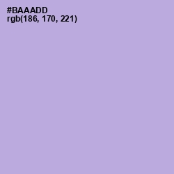 #BAAADD - Lavender Gray Color Image