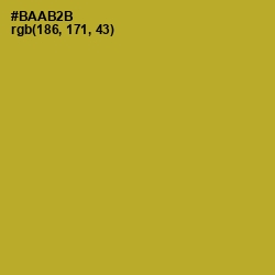 #BAAB2B - Lemon Ginger Color Image