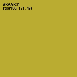 #BAAB31 - Lemon Ginger Color Image