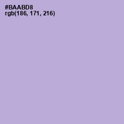 #BAABD8 - Lavender Gray Color Image