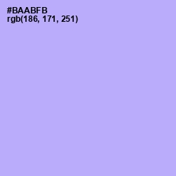 #BAABFB - Biloba Flower Color Image