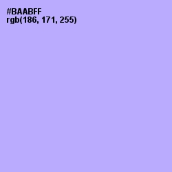 #BAABFF - Biloba Flower Color Image