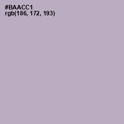 #BAACC1 - London Hue Color Image