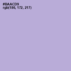 #BAACD9 - Lavender Gray Color Image