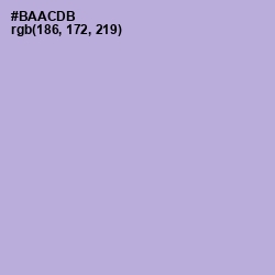 #BAACDB - Lavender Gray Color Image