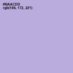#BAACDD - Lavender Gray Color Image