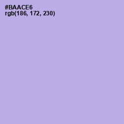 #BAACE6 - Biloba Flower Color Image