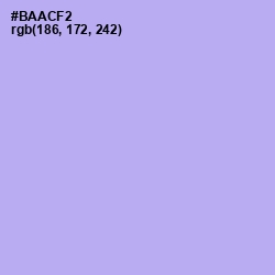 #BAACF2 - Biloba Flower Color Image