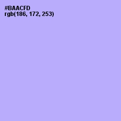 #BAACFD - Biloba Flower Color Image