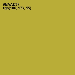 #BAAD37 - Lemon Ginger Color Image