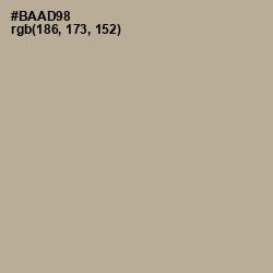 #BAAD98 - Taupe Gray Color Image