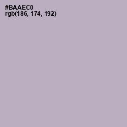#BAAEC0 - London Hue Color Image