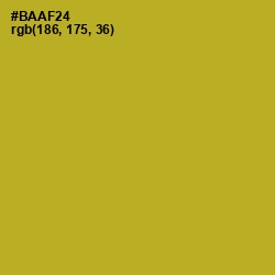 #BAAF24 - Sahara Color Image